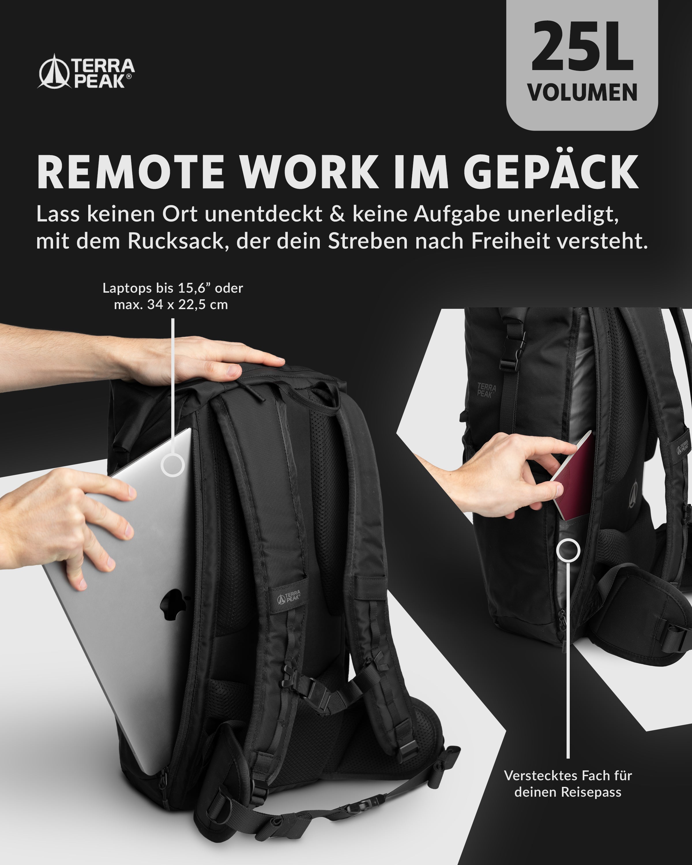 HELIN Rucksack 25L Set