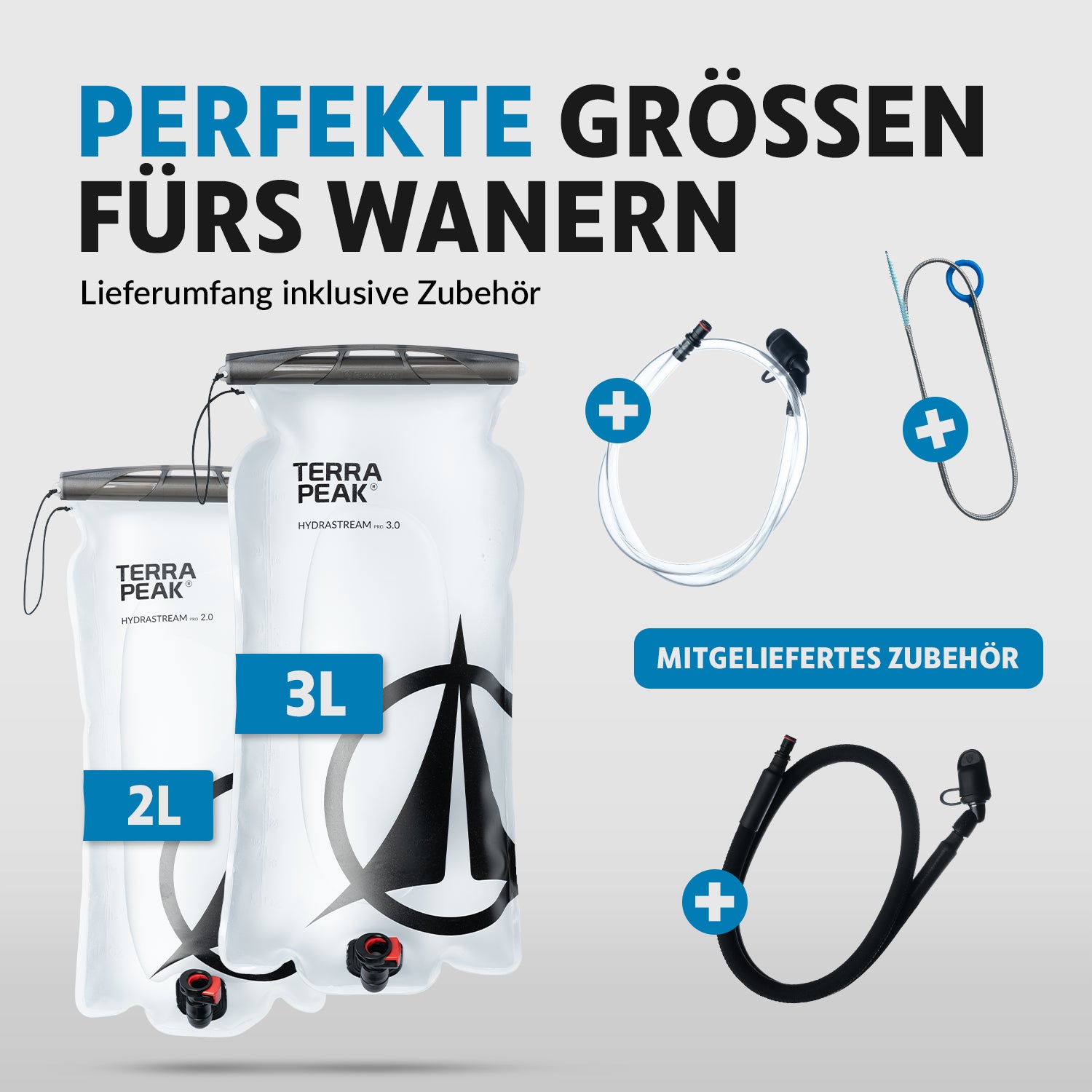 Trinkblase 2l oder 3l - Hydrastream PRO