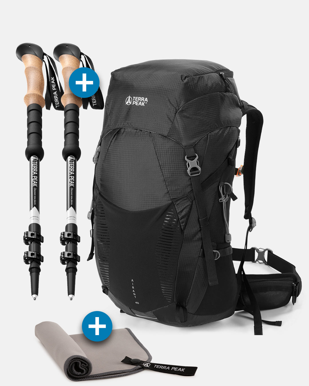 Airant 40 + Teleskop Wanderstöcke