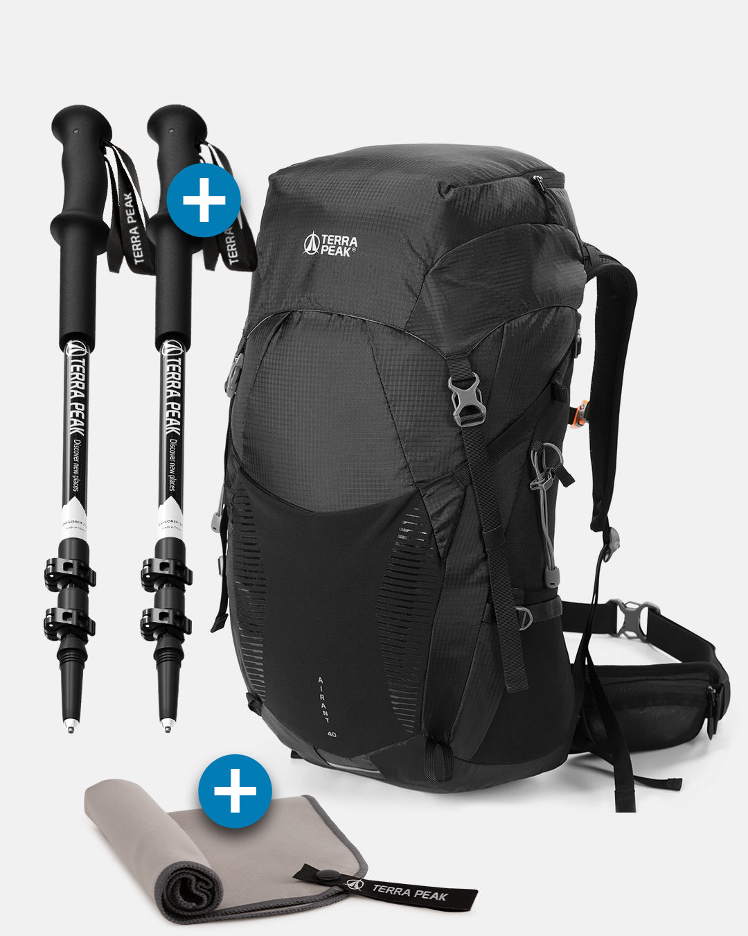 Airant 40 + Teleskop Wanderstöcke