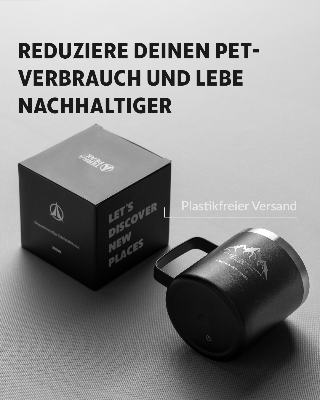 Edelstahl Tasse 350ml