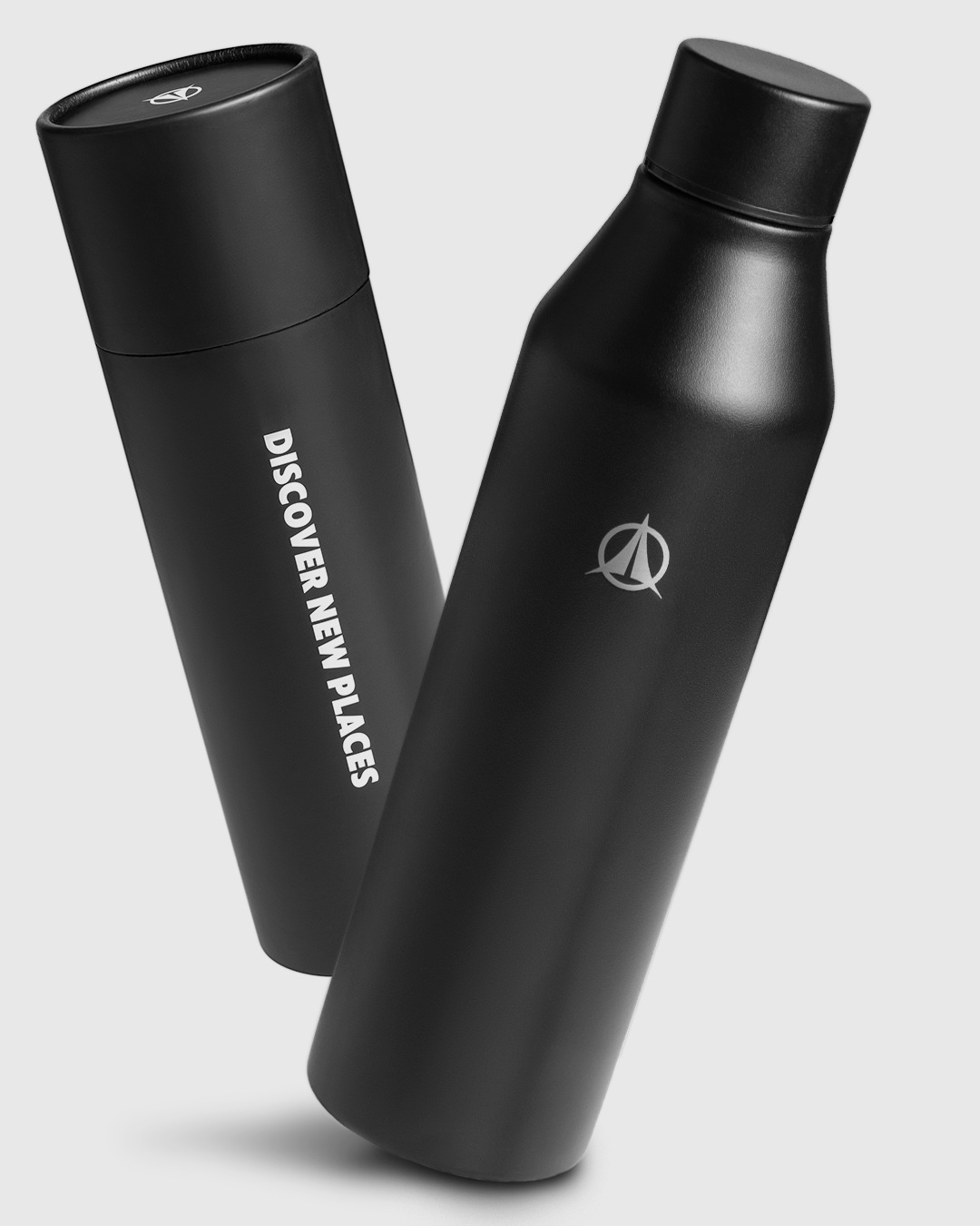 rennrad trinkflasche edelstahl Edelstahl Trinkflasche 500ml, Spülmaschinenfest, schwarz, Terra Peak