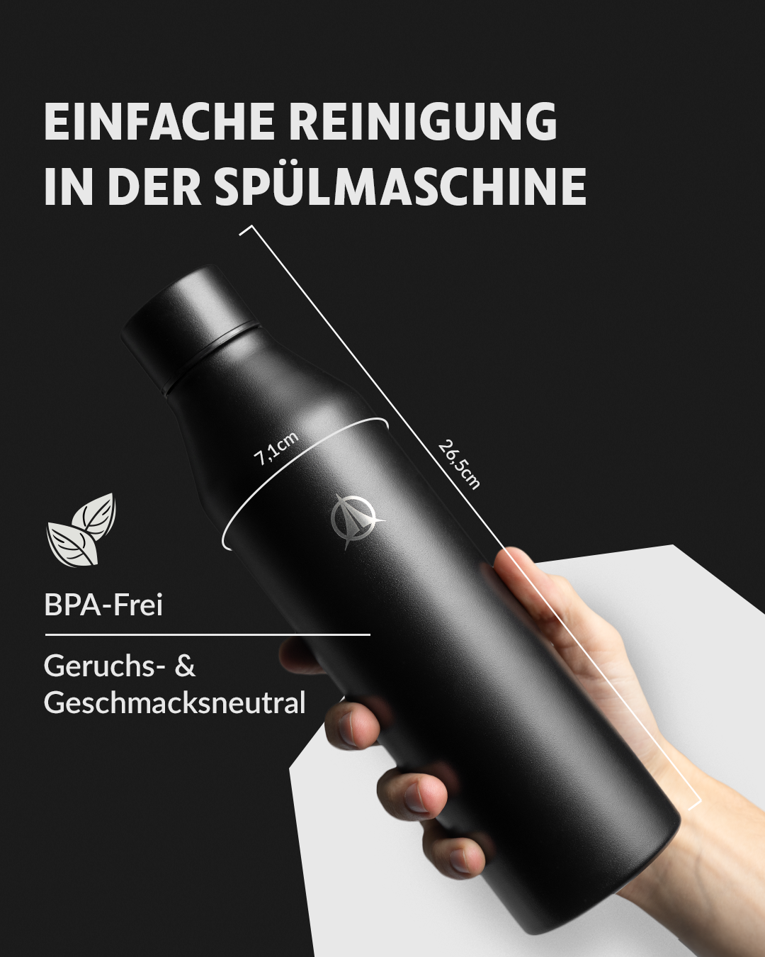 Edelstahl Trinkflasche 500ml