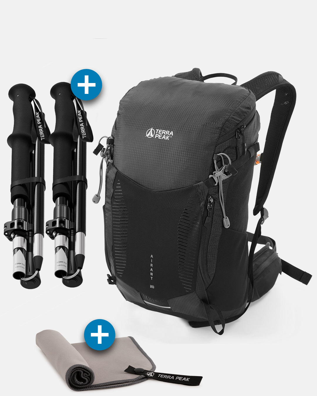 Airant 20 + Faltbare Wanderstöcke