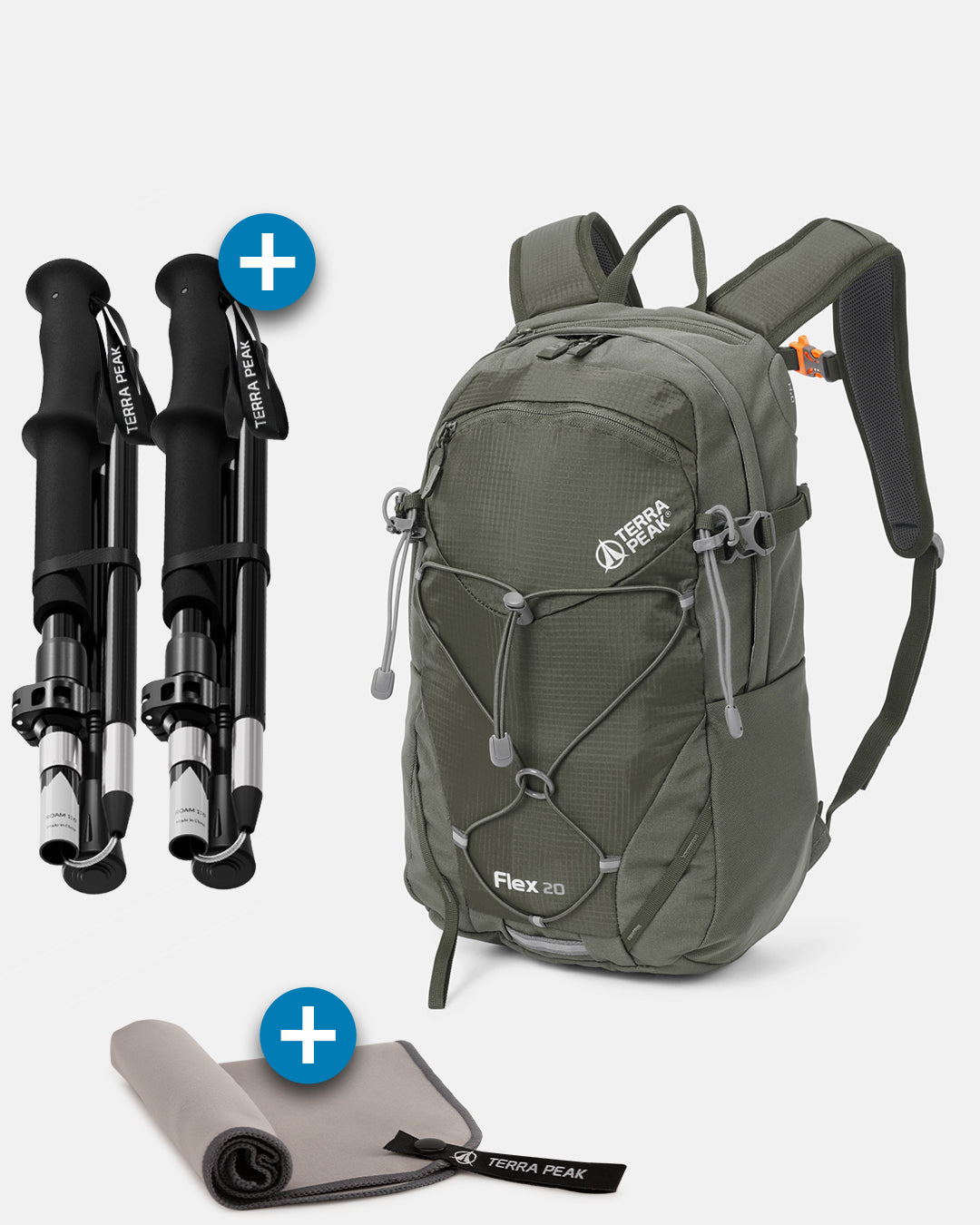 Flex 20 + Faltbare Wanderstöcke