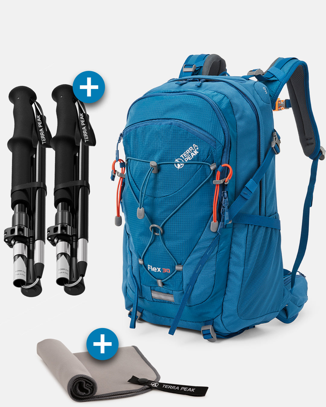Flex 30 + Faltbare Wanderstöcke