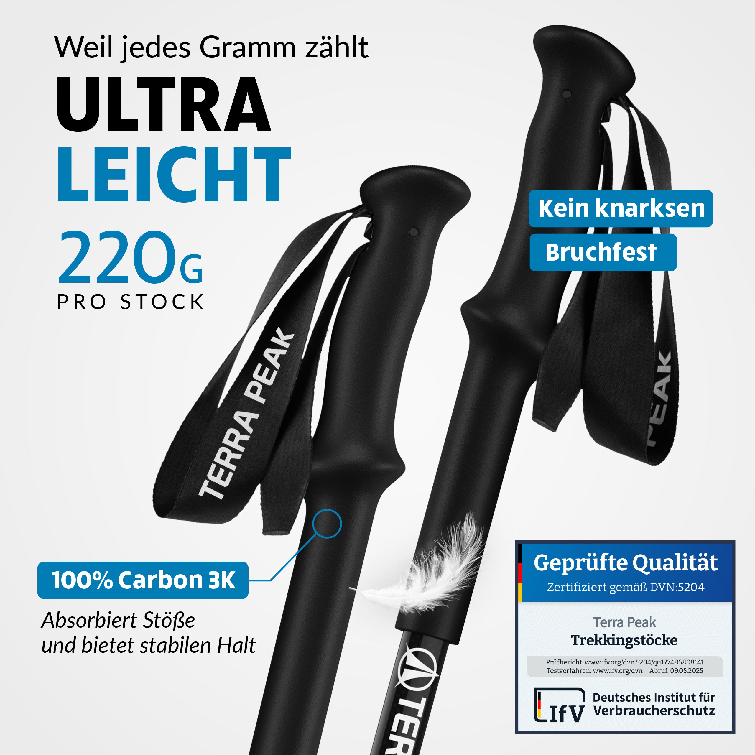 Wanderstöcke Teleskop