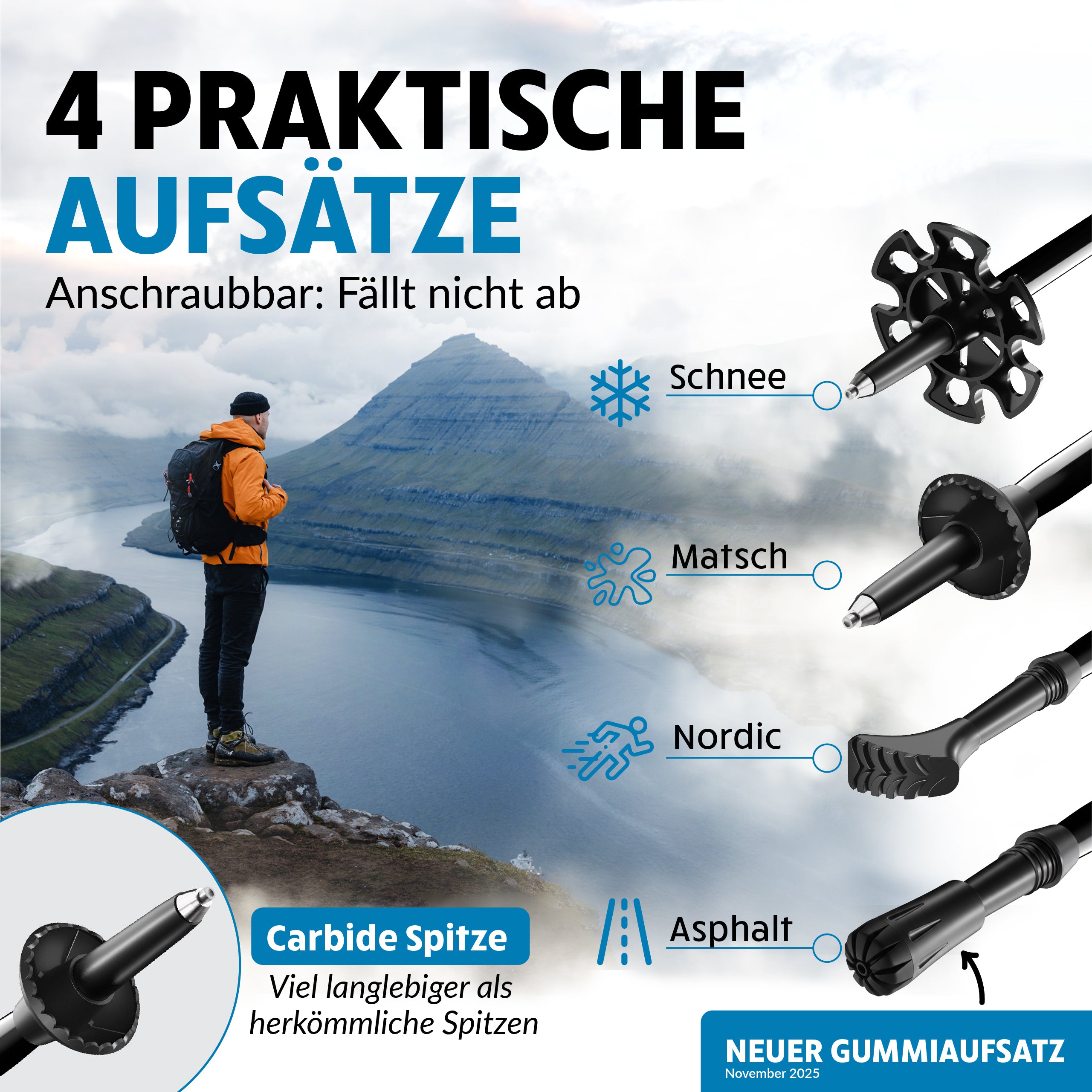 Wanderstöcke Teleskop