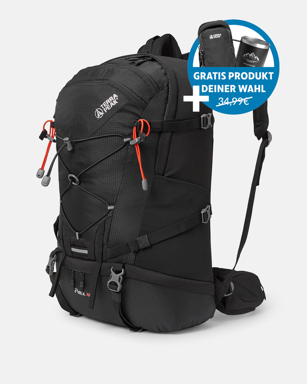Zaino da trekking con volume di 40 litri Flex40 TERRAPEAK