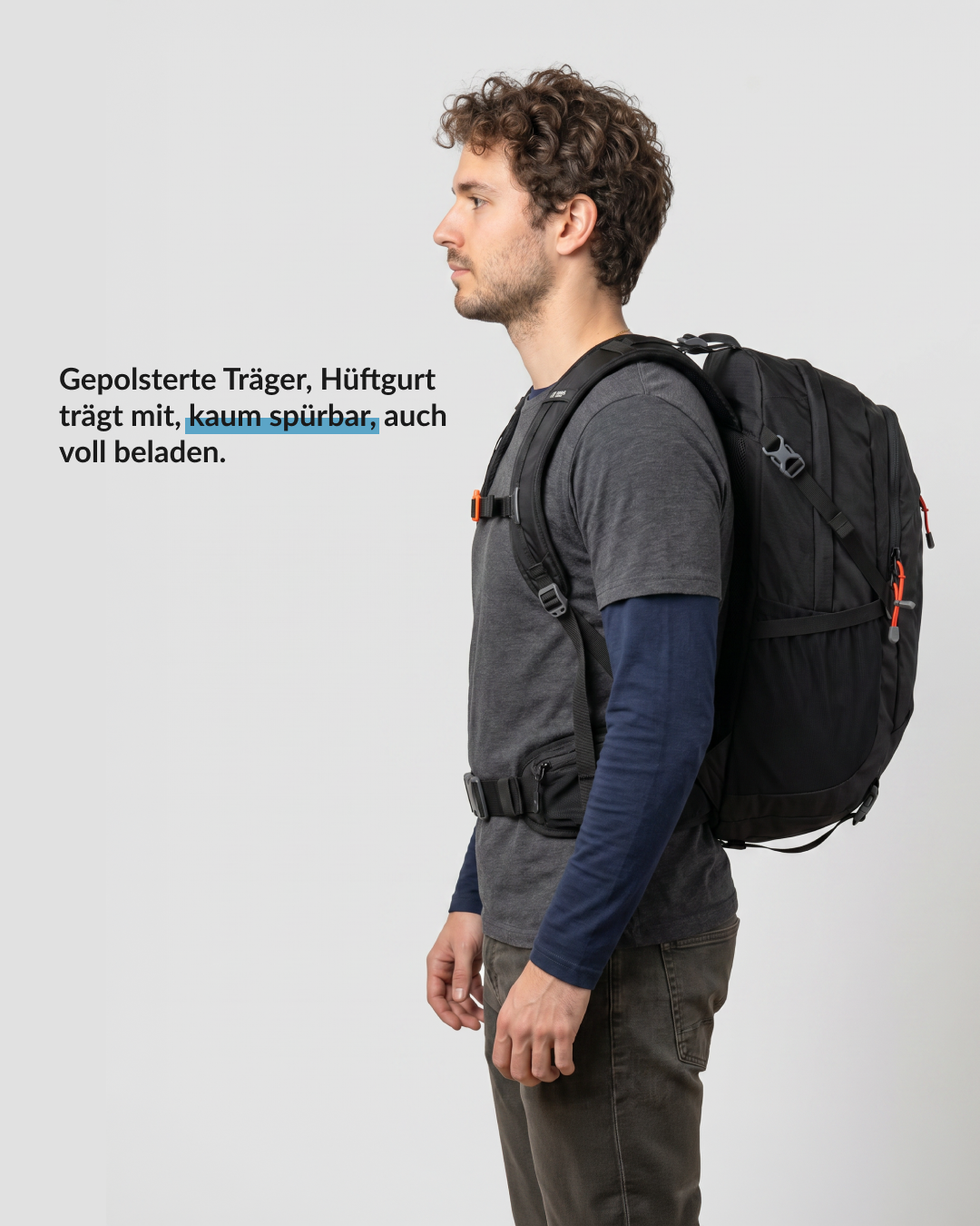 Flex 30 Schwarz, Huftgurt